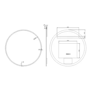 Зеркало с подсветкой Armadi Art 545-100-G 100 см сенсорный выключатель антизапотевание золото
